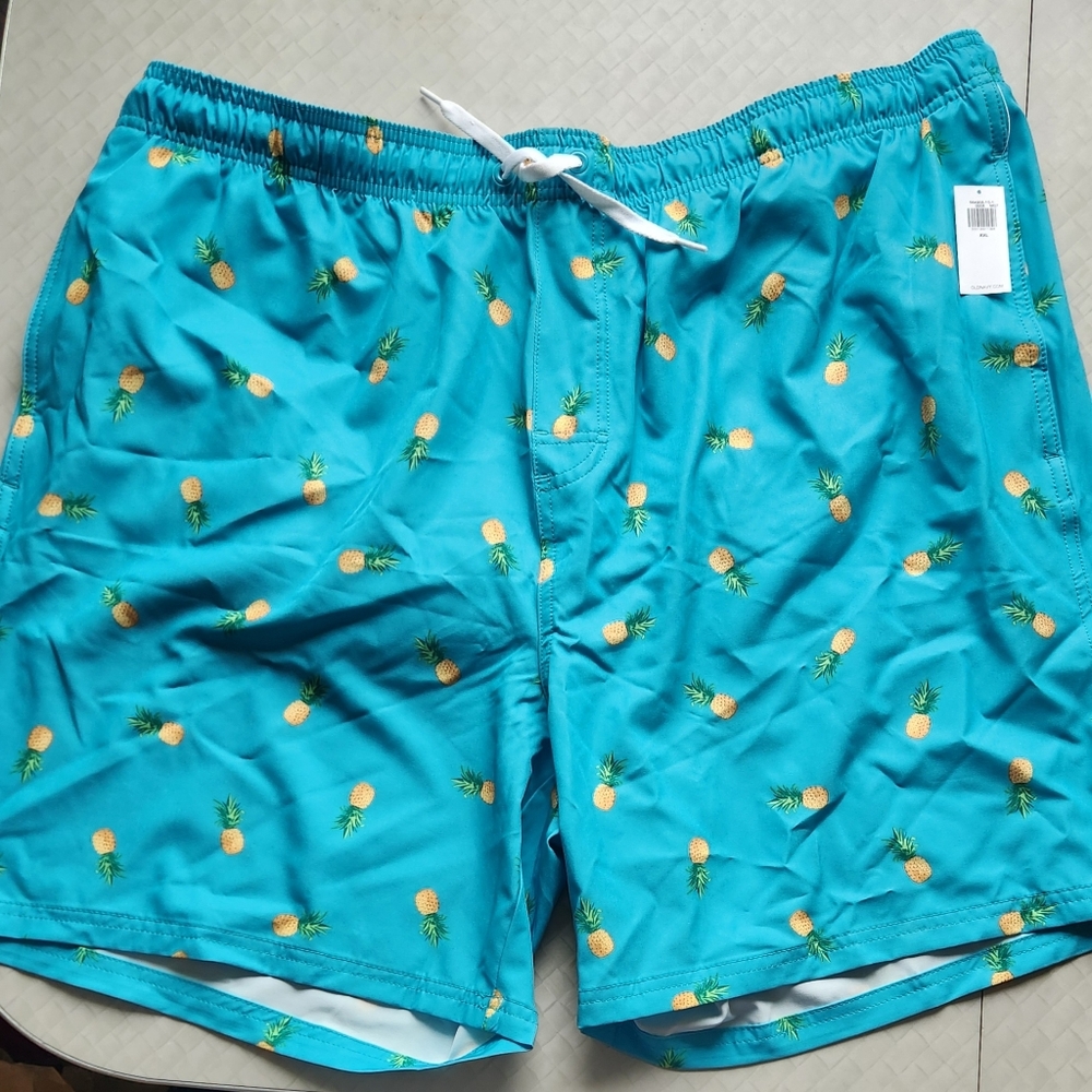 Men's Old Navy Pineapple Print Swim Trunks XXL